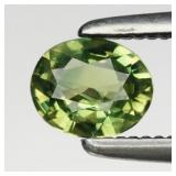 0.37ct 4.7x3.9mm VS Oval Natural Green Sapphire -