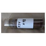 1934 Penny Roll, 48 Coins