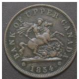 Canada Upper Canada PC-6C2 Penny Token 1854  Br719