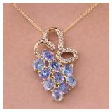 Silver 3.05g Tanzanite 3.65ct Pendant