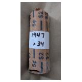 1947 Nickel Roll (34 Coins)