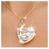 10K Gold 0.35g Moissanite 0.35ct Pendant