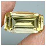 Antique Concave Cut Natural Top Yellow Citrine 7.4