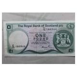 Scotland 1983 One Pound Sterling Banknote