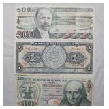 Lot of 3 Mexico Banknotes