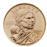 Randomly Selected 2000 US $1 Coin Sacagawea