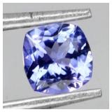 Cushion Clean Unheated AAA Violet Blue Tanzanite 0