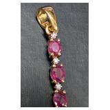 Silver 1.05g Genuine Ruby 0.65ct Pendant