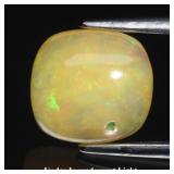1.00ct 8x7.5mm Cushion Natural White Opal - Spectr