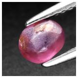 0.57ct 5x4.2mm Rough Natural Purple Pink Sapphire