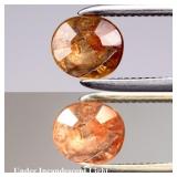 0.53ct 5.2x4.5mm Oval Natural Color Change Garnet