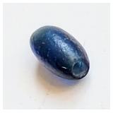 Ancient AD100-300 Roman jewelry bead blue glass