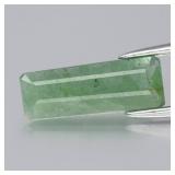 0.99ct 12.5x4.7mm Octagon Natural Green Tourmaline