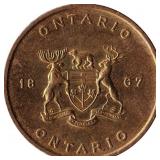 1867 Ontario Token White Trillium