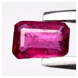 0.17ct Octagon Natural Purplish Pink Tourmaline -