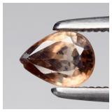 0.49ct 5.3x4mm VS Pear Natural Champagne Zircon -