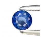0.35ct 3.7mm Round Blue Sapphire - Africa Gemstone