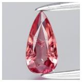 0.36ct 6.7x3.5mm Pear Natural Reddish Pink Sapphir