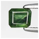 0.46ct 4.5x3.7mm Octagon Natural Blue Green Sapphi
