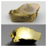 2.78ct 13.8x7.3mm Rough Natural Opal- Rainbow Flas