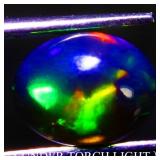 Oval Cab Natural AAA Floral Flash Play Of Color Bl