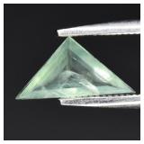 0.38ct 9.8x5mm Trillion Natural Green Prehnite - A