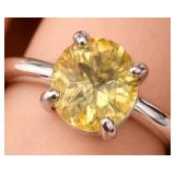 Silver 2.15g Citrine 1.5ct Ring