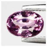 0.63ct 5.7x4mm VVS Oval Natural Purplish Pink Rhod