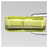 1.25ct 12.2x4.7mm Octagon Natural Green Tourmaline