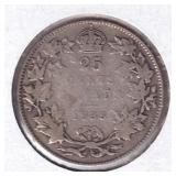 1935 Canada 25 Cent Coin IMP