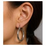 Silver 2.75g Hoop 22mm Earring
