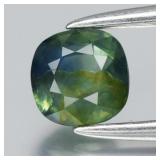 0.51ct Cushion Natural Blue Green Sapphire - Unhea