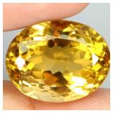 Oval Cut Natural Unheated Top Yellow Citrine Brazi