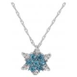 20mm Simulated Diamond CZ Platinum Plated Necklace