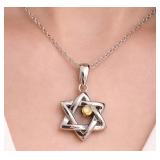 Silver 2.71g Natural Diamond 0.01ct Necklace