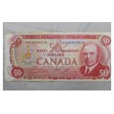 Canada $50 Banknote 1975 BC-51a-i Lawson Bouey