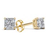 3ct Simulated Diamond CZ 14k Gold Plated Earrings