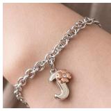 Silver 2.5g Genuine Diamond 0.01ct Bracelet 6'