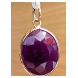 APPR $800 10K Gold 1.42g Natural Ruby 5ct Pendant