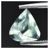 0.82ct 6.7x6mm Pear Natural Green Prehnite - Afric