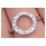 APPR $2500 10K Gold 1.5g Natural Diamond Size 8