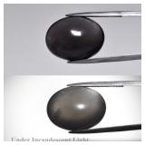 17.43ct Oval Cabochon Natural Purple Cat's Eye Moo