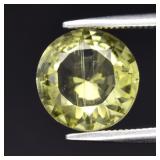 1.91ct 8.8mm VS Round Brilliant Natural Lemon Quar