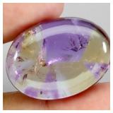 Oval Natural Bi Color Purple Yellow Ametrine Brazi