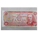 Canada 1975 $50 Banknote BC-51b Crow Bouey