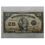 Dominion of Canada 25 Cents Shinplaster 1923 DC-24