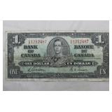 Canada 1937 $1 Banknote BC-21c Gordon Towers