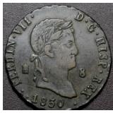 Spain Ferdinand Vll 1830 8 Maradevis