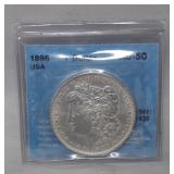 CCCS USA 1896 Morgan Dollar AU-50