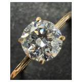 APPR $1300 10K Gold 1.25g Lab Diamond 0.7ct